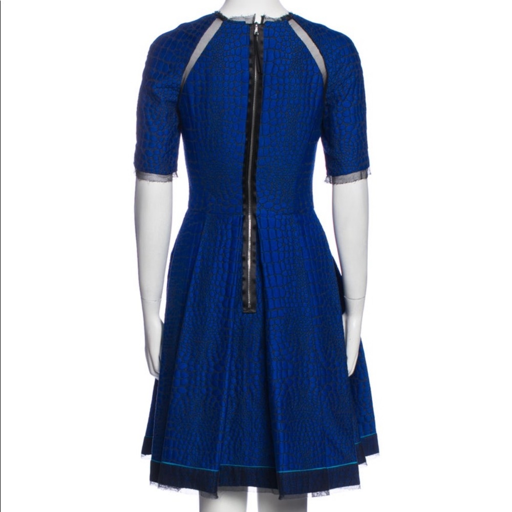 NWOT Jason Wu Crew Dress Blue Knee-Length Size2 Drop Waist.Feel like a princess - Picture 2 of 10